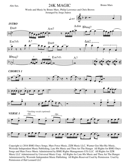 24K Magic (arr. Jorge Juárez)