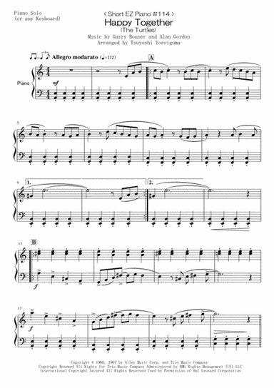 Happy Together (arr. Tsuyoshi Yoroiguma)