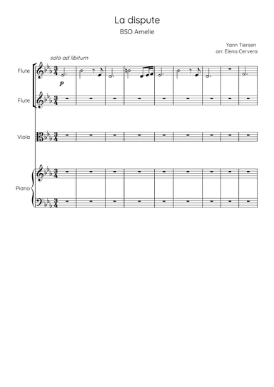 La Dispute (arr. Elena Cervera)