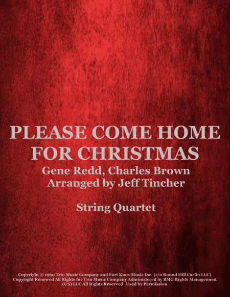 Please Come Home For Christmas (arr. Jeff Tincher)