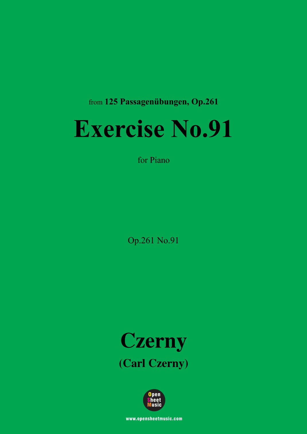 C. Czerny-Exercise No.91,Op.261 No.91 (arr. OSM Press)