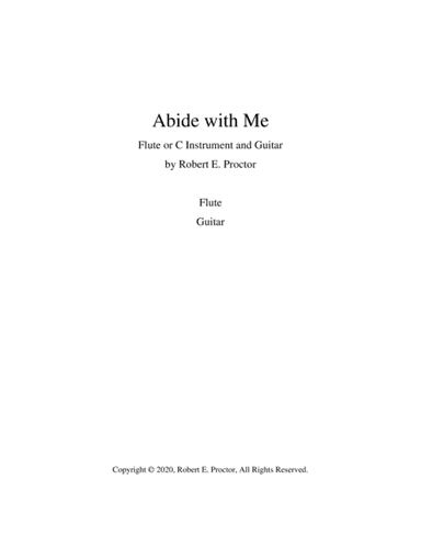 Abide with Me for Flute (C instrument) and Guitar (arr. Robert E. Proctor)