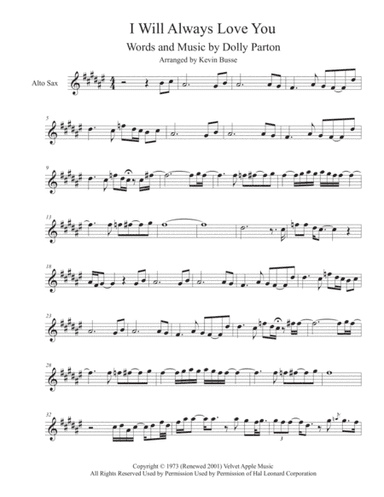 I Will Always Love You (arr. Kevin Busse)