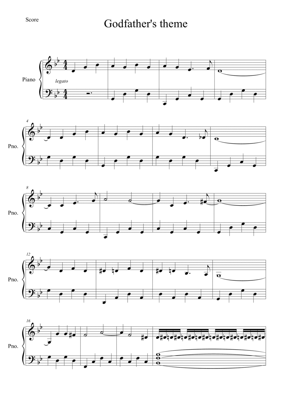 Godfather (arr. Gabriel Busarello)