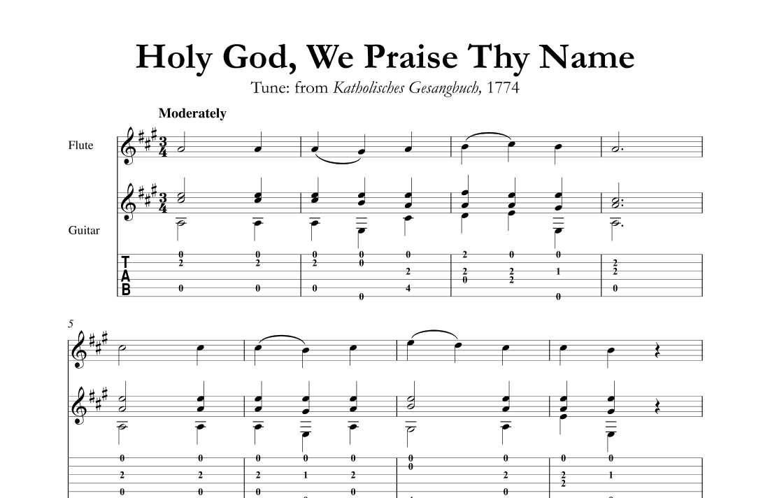 Holy God, We Praise Thy Name (arr. Mark Phillips)