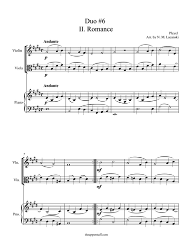 Romance from Duo #6 (arr. Nick Lacanski)