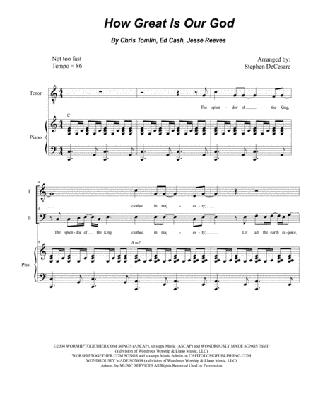 How Great Is Our God (arr. Stephen DeCesare)