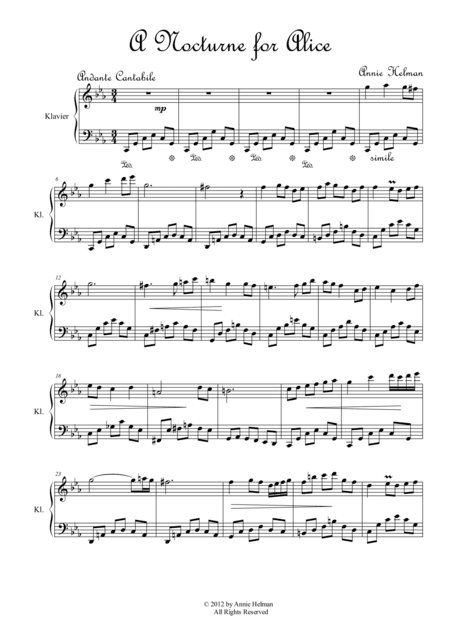A Nocturne for Alice