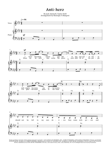 Anti-hero (arr. Henrique F Mangoni)