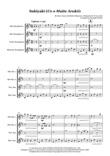 Sukiyaki (arr. Kayleigh Huelin)