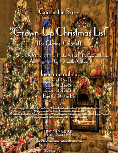 Grown-Up Christmas List (arr. Kenneth Abeling)
