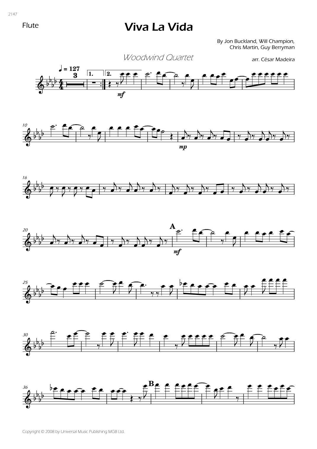 Viva La Vida (arr. César Madeira)
