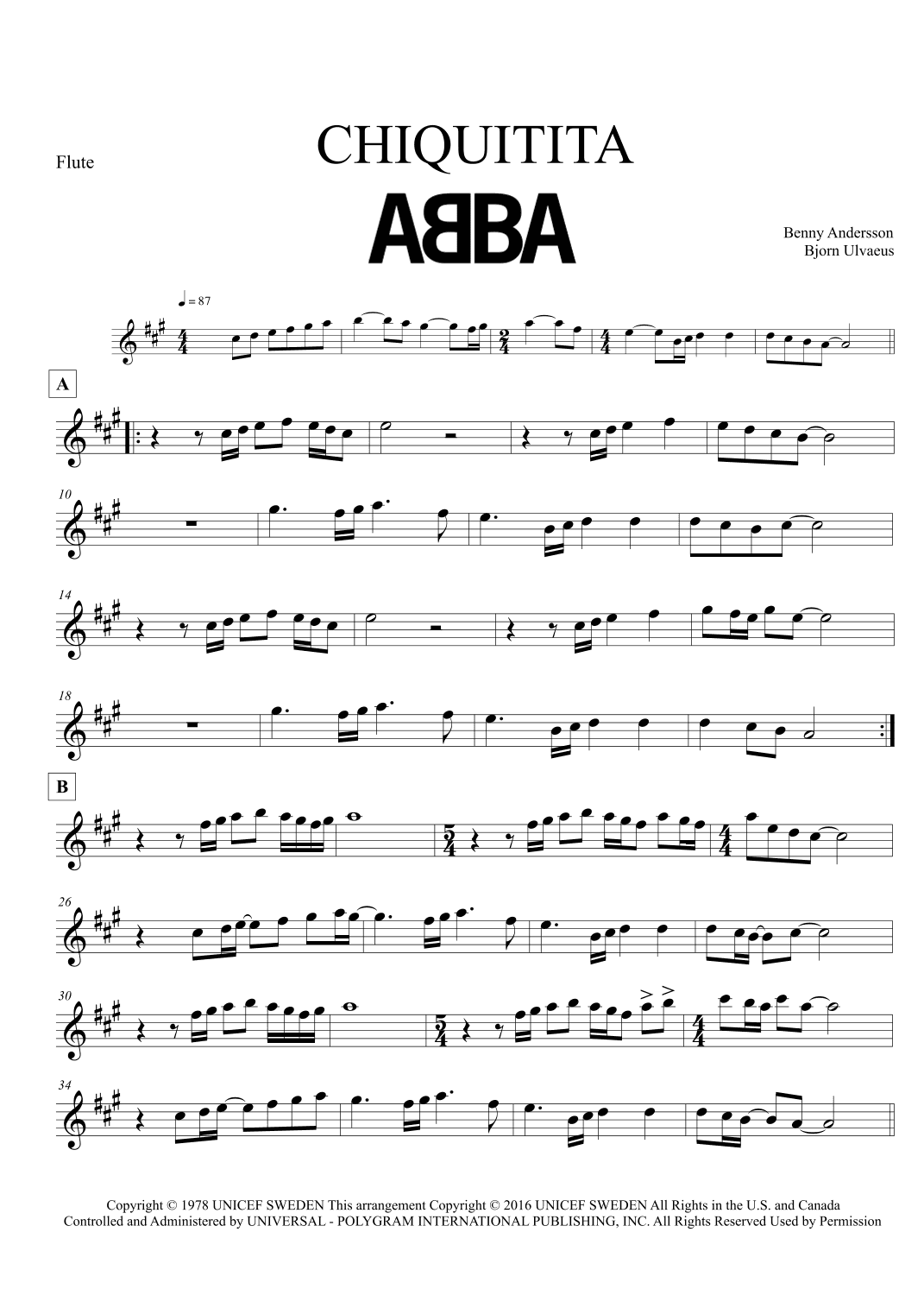 Chiquitita (arr. Leo Silva)