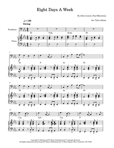 Eight Days A Week (arr. Tyler Adams)