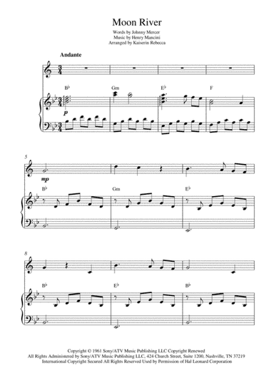 Moon River (arr. Kaiserin Rebecca)