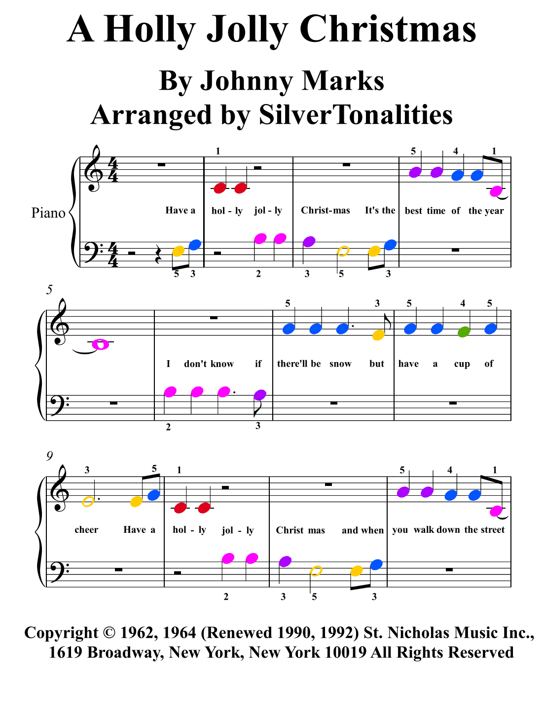 A Holly Jolly Christmas (arr. SilverTonalities)