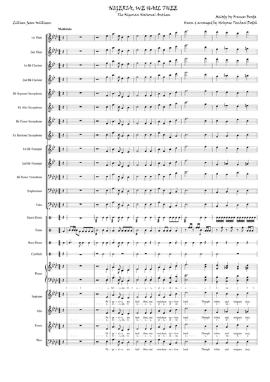 The Nigerian National Anthem (arr. Holyone Tombari Dodoh)