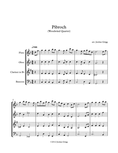Pibroch (Woodwind Quartet) (arr. Jordan Grigg)