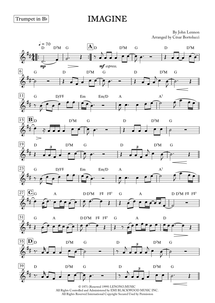 Imagine (arr. ACT Bortolucci)