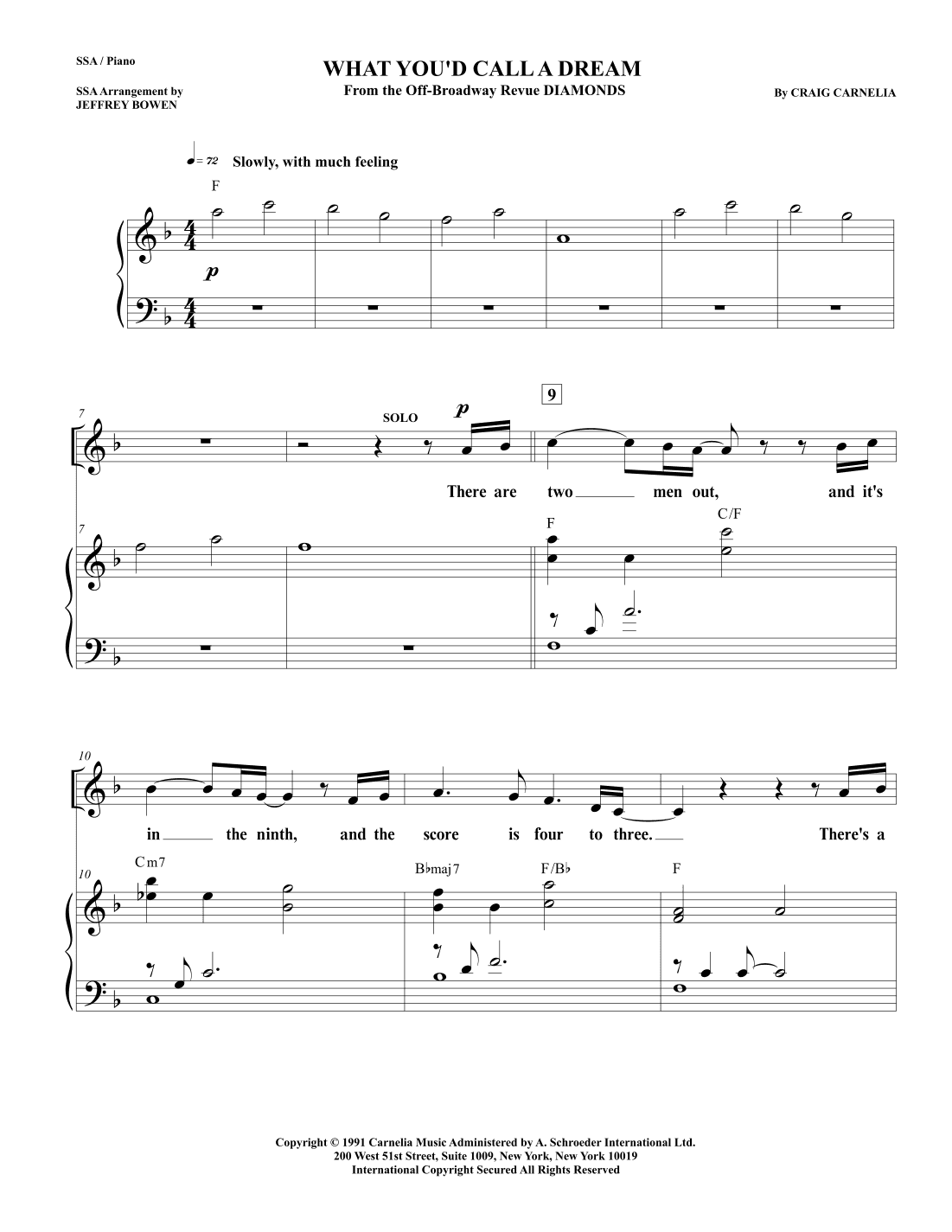 What You'd Call A Dream (arr. Jeffrey Bowen)