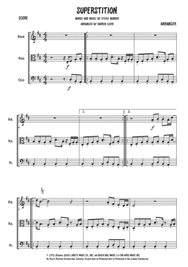 Superstition (arr. Darren Lloyd)