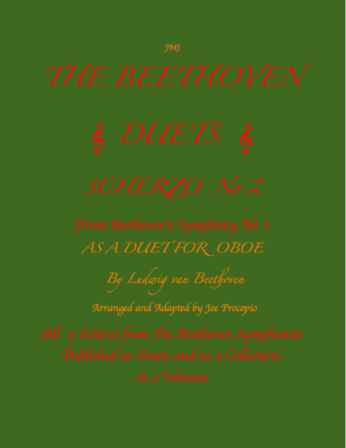 The Beethoven Duets For Oboe Scherzo No. 2 (arr. Joe Procopio)