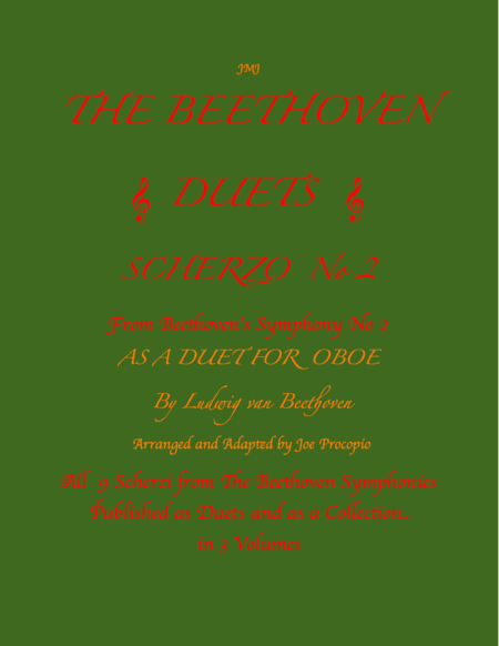 The Beethoven Duets For Oboe Scherzo No. 2 (arr. Joe Procopio)