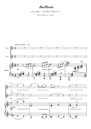 "Ave Maria" pianotrio (arr. pfkaori)