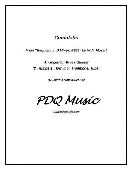 Confutatis (arr. David Kolinski-Schultz)