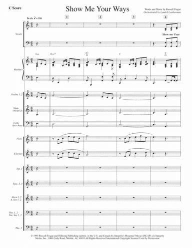 Show Me Your Ways (arr. Lyndell Leatherman)