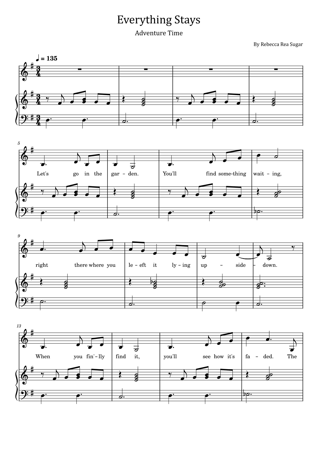 Everything Stays (arr. poon)