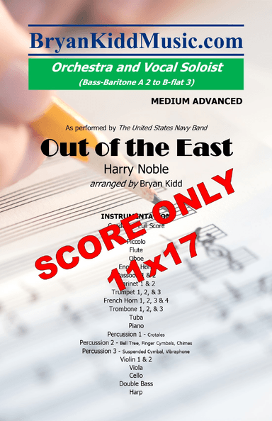 Out Of The East - Score Only (arr. Bryan Kidd)
