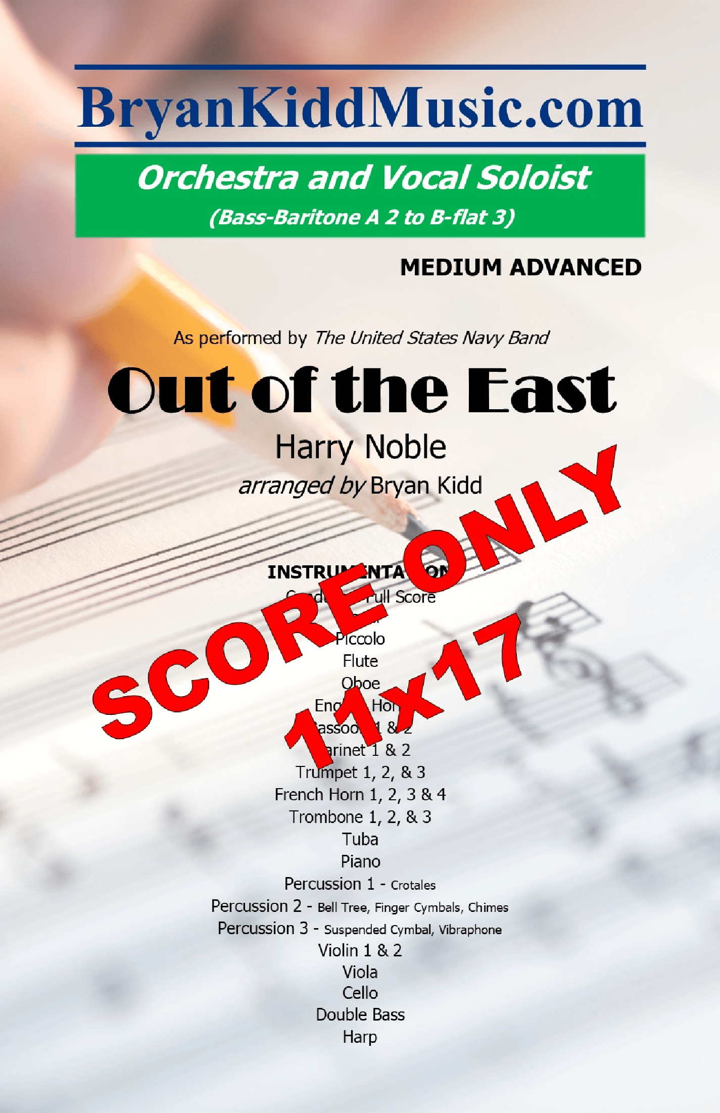 Out Of The East - Score Only (arr. Bryan Kidd)