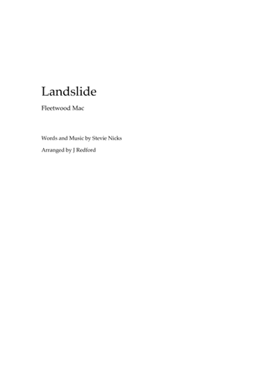 Landslide (arr. John Redford)
