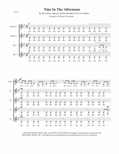 Nine In The Afternoon (arr. Whitney Simmonds)