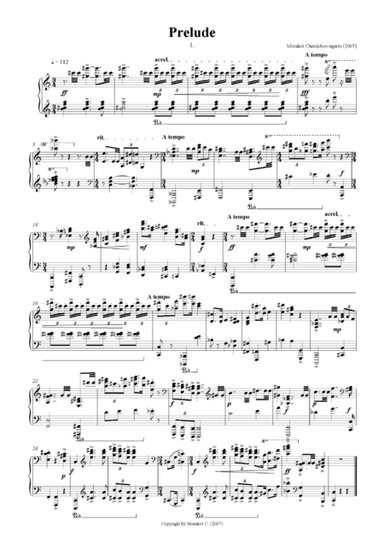 Three Preludes for Piano