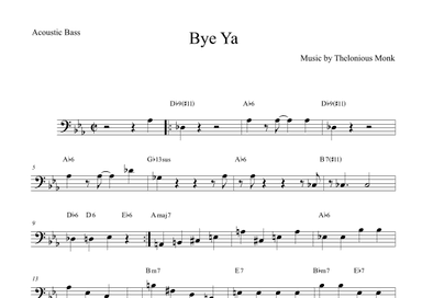 Bye-ya (arr. The Sheet Music Library)