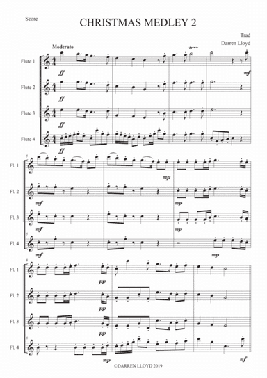 A Christmas Medley 2 - Flute Quartet (arr. Darren Lloyd)