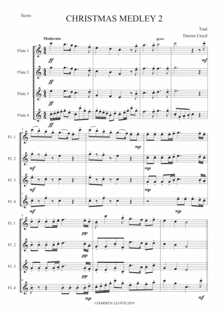 A Christmas Medley 2 - Flute Quartet (arr. Darren Lloyd)