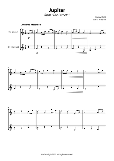 Jupiter (arr. Douglas Wattson)