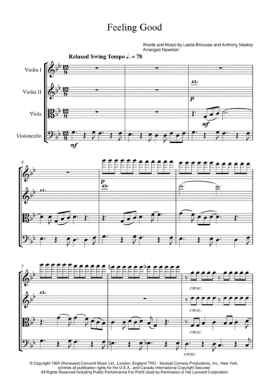 Feeling Good (arr. Newolski)
