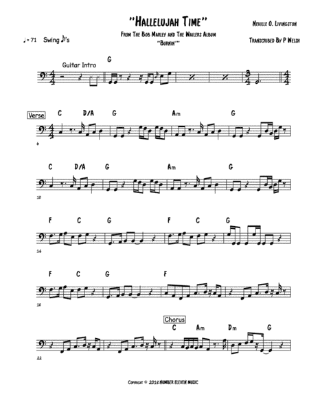 Hallelujah Time (arr. Accubass)