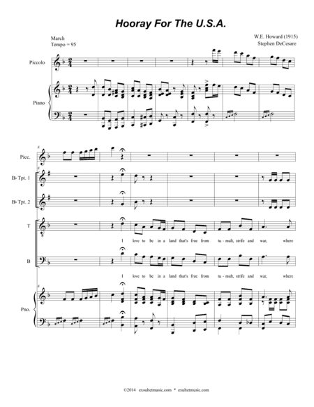 Hooray For The U.S.A. (arr. Stephen DeCesare)
