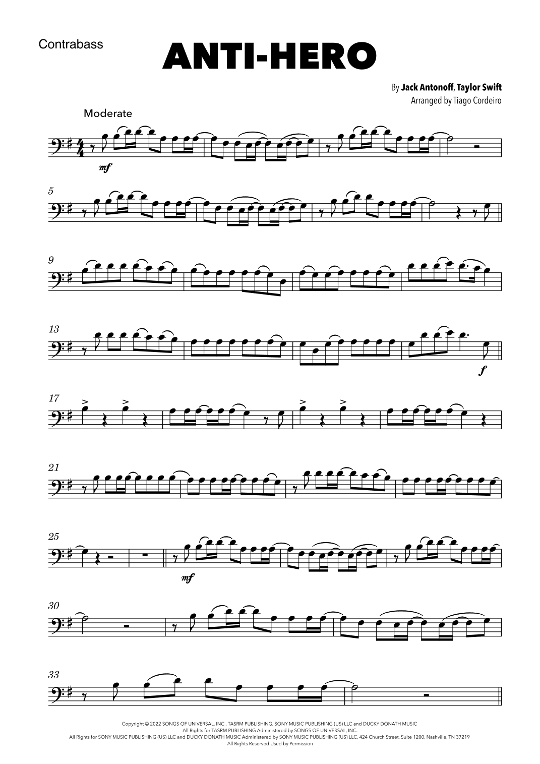 Anti-hero (arr. Tiago Cordeiro)