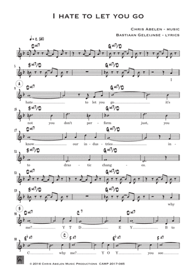 I hate to let you go