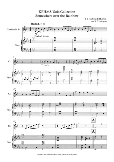 Over The Rainbow (arr. Kevin P Holdgate)