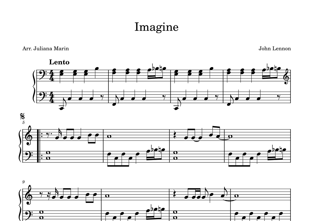 Imagine (arr. JULIANA MARIN)