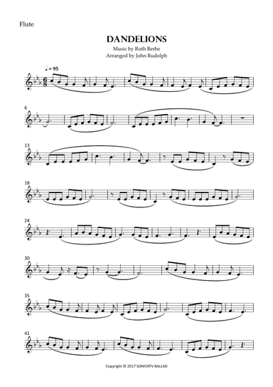 Dandelions (arr. John Rudolph)
