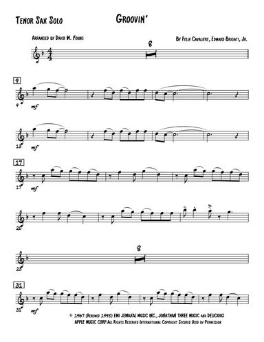 Groovin' (arr. David W. Young)