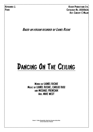Dancing On The Ceiling (arr. Mike West)